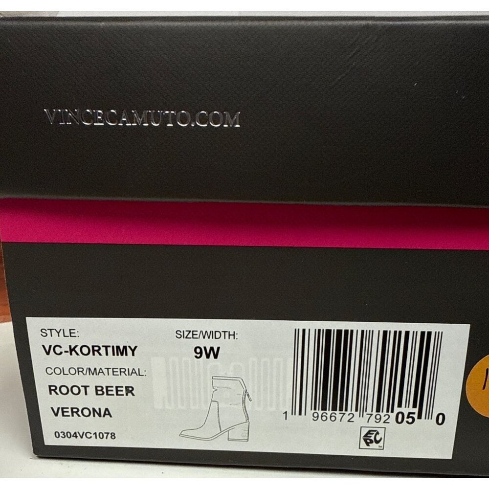 Vince Camuto Kortimy Women's Boots Water Repellent Mid Shaft Rootbeer Brown 9 9W - Picture 11 of 11